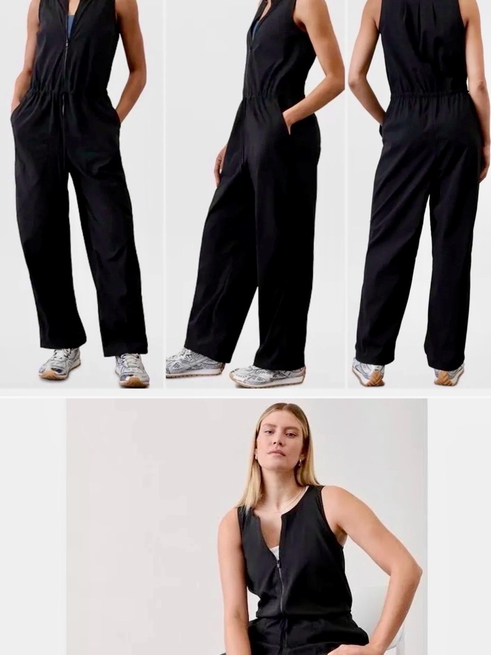 Athleta Black Flex Jumpsuit